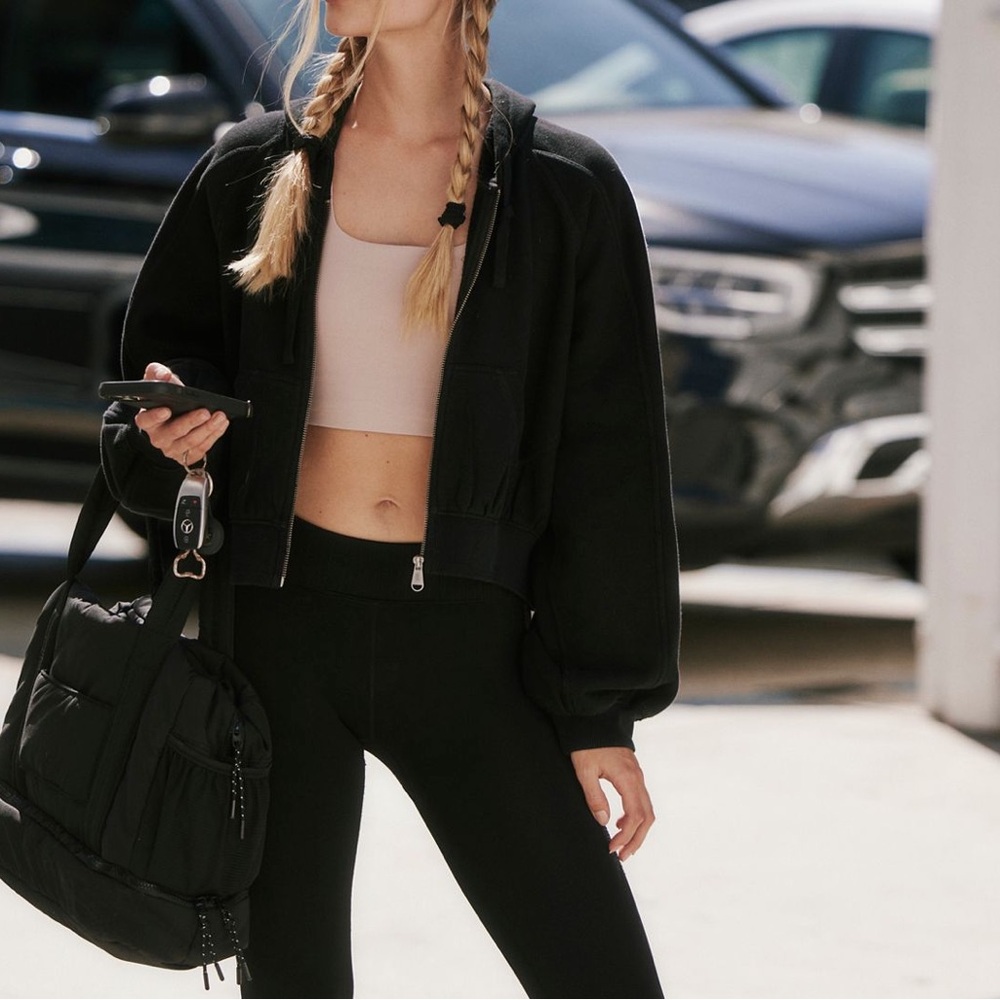 Free People Lace Logo Sideline Zip Up - Picture 3 of 5